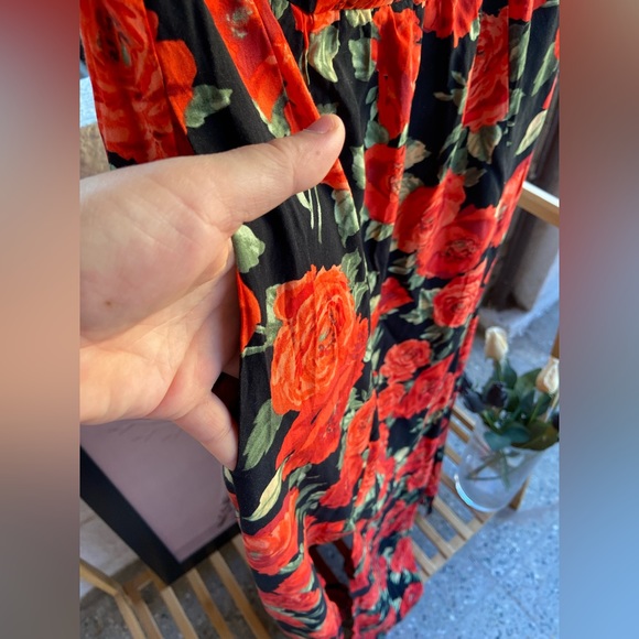 FOREVER 21 Floral Strapless Dress. Size- S - Picture 5 of 12